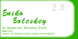 eniko bolcskey business card